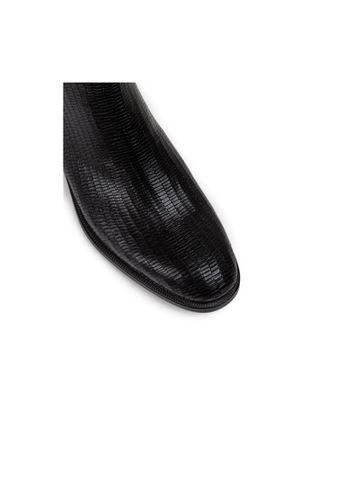 Deery Hakiki Deri Siyah Erkek Fermuarlı Bot - 01921msyhc09