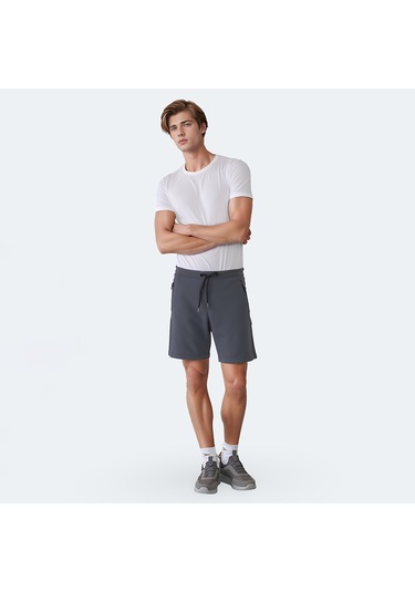 Slazenger VILTE I Erkek Cepli Koyu Gri Şort