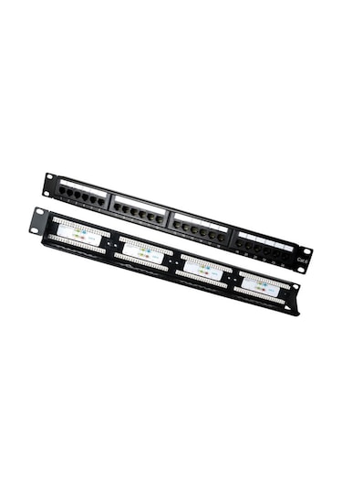 24 Port Cat6 Utp Patch Panel Dolu