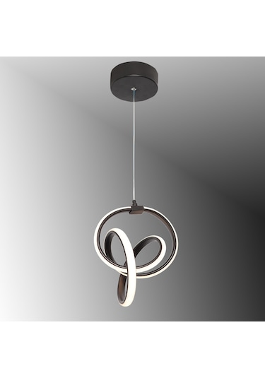 Tt317-Sy Tt Aydınlatma Stilla Modeli Mat Siyah Led Avize
