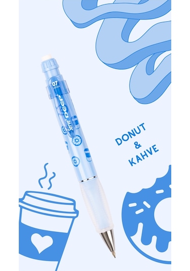Serve Deep Deep Gök Mavisi Versatil Kalem - Tatlı Serisi Coffee