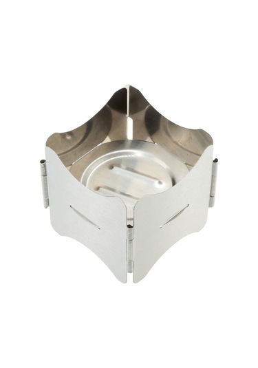 Tenfowee Çelik Gümüş Parça Katlanabilir Dış Mekan Alkol Fırını, Taşınabilir Oxford Çanta İle, Katı Yakıt Tutucu Tabla, Dayanıklı Ve Hafif, 7.5x7.5x7cm Gümüş