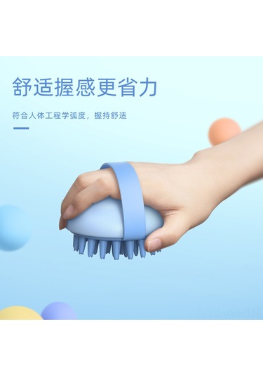 Kangvka Yumuşak Tüylü Silikon Banyo Fırçası - Bebek Ve Evcil Hayvanlar İçin Kuru Masaj & Şampuanlama Aleti Fluoresan Pembe Diğer