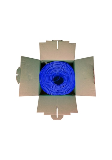 Powergate Cat6-Box-Bl 23Awg 0.57Mm Utp Cat6 Kablo 305M Mavi