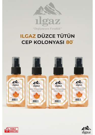 Ilgaz Elegance Series 80 Derece Tütün Kolonyası Sprey 4 x 50 ML