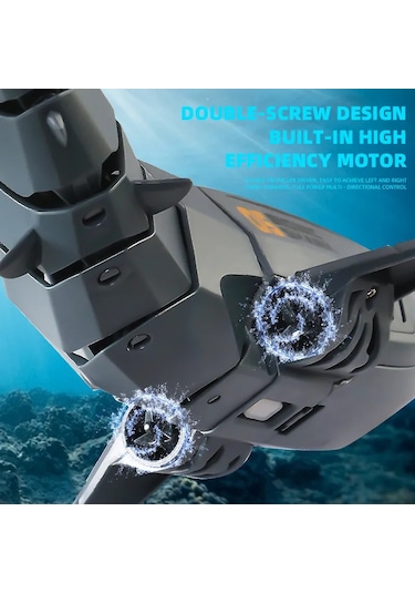 Akıllı Rc Köpekbalığı Balina Sprey Su Komik Oyuncak Uzaktan Kumandalı Tekne Rc Spot Whale