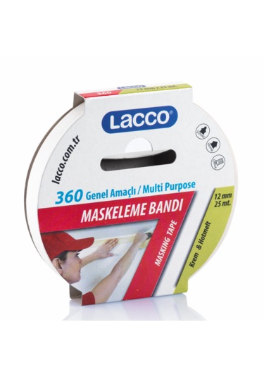 Lacco Genel Amaçlı/multi Purpose Maskeleme Bantı 12mmx25m.10lu Pk