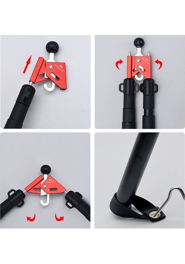 Novahub Yüksek Kaliteli Alüminyum Zımba Seti, Kırmızı/siyah Seçenekli, Uzun Ömürlü Siyah