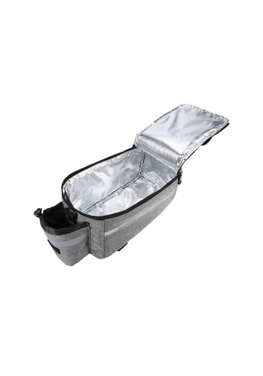 Jeemson Yalıtımlı Bisiklet Bagaj Çantası - Su Geçirmez, Soğutuculu, Reflektif Gri