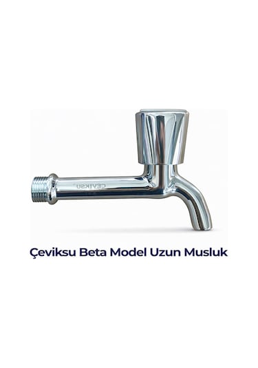 Çevik Su Beta Model Kısa Tip 1/2 İnç Krom Kaplama Pirinç Lavabo Evye Su Musluğu
