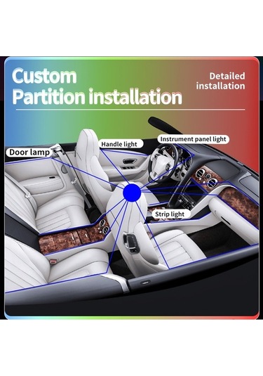 Dancemonkey Yüksek Kalite Akıllı Araç Işıkları: Uzaktan Kumanda, 210 Işık Modu, Dıy Müzik, Usb Aksesuar, Çok Renkli Çok Renkli