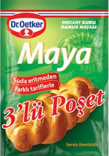 Dr. Oetker Instant Kuru Hamur Mayası 3'lü Poşet 30 G