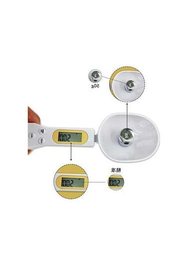 Pazly Elektronik Kaşık Ölçeği Ev Elektronik Terazi 500 Gr/0,1 Mavi Mavi