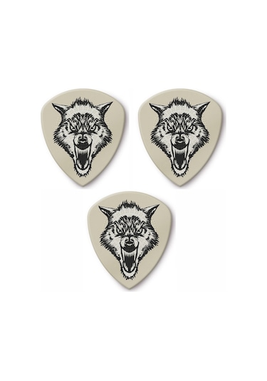 Jim Dunlop Ph122r James Hetfield White Fang Custom Flow 3 Adet Pena 0.73mm