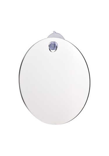 Qingmipy Seyahat Ve Banyo İçin Pratik Buhar Önleyici Ve Kırılmaz Ayna Seti - Askılı Ve Tutuculu Beyaz