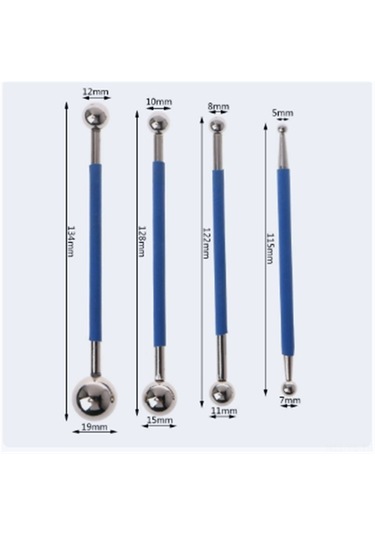 Yunboo Metal Grout Press Tool Set - 4 Parça Seramik Tuğla Ocağı Dolgu Aleti - Profesyonel Tiling Bakımı Gereci Mavi