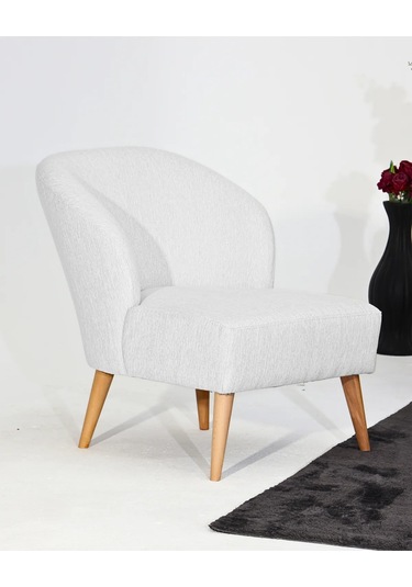 Nola Berjer & Tekli Koltuk - Keten Beyaz