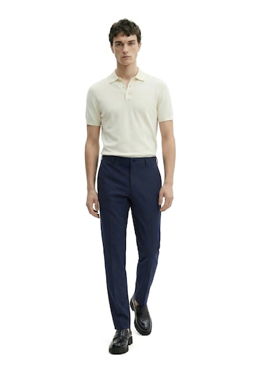 Düz Kumaş Slim Fit Klasik Erkek Pantolon Rafael Lacivert