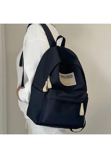 Okul Çantaları, Ortaokul Ve Lise Öğrencileri Için Basit Tasarımlı Bilgisayar Sırt Çantaları, Üniversite Öğrencileri Için Geniş Kapasiteli Ve Çok Yönlü Sırt Çantaları B5feko Siyah - Sarı