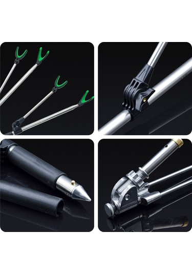 Vkemall "paslanmaz Çelik Ayarlanabilir Döner Olta Tutucu - Taşınabilir Ve Katlanabilir"