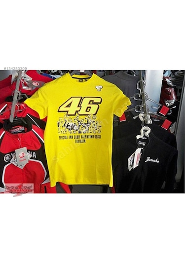 Vr46 Valentino Rossi Tshirt Sarı al Kampanyalı
