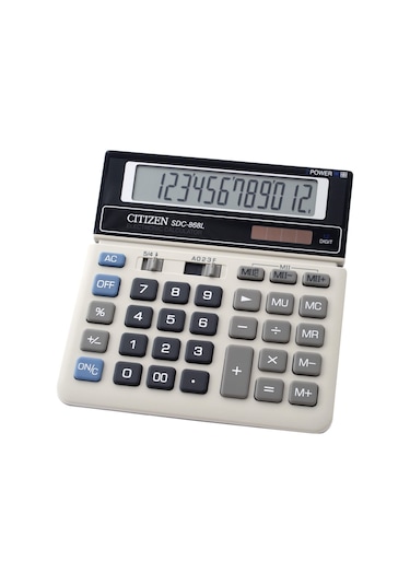 Citizen SDC-868L Büyük 12 Hane Hesap Makinesi