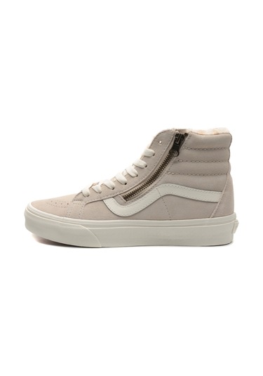 0007NZBLL1-R Vans Sk8-Hi Reissue Side Zip Spor Ayakkabı Krem