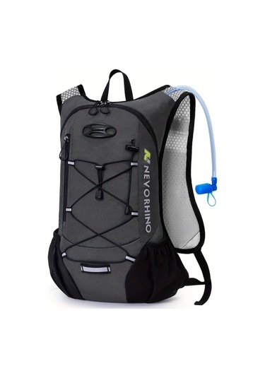 Dashanshop Nevo Rhıno Hafif Hidrasyon Sirt Cantasi 2l Su Torbasi İle Dayanikli Nylon Dark Gray Kosu Yelegi Bisiklet Hiking Unisex Erkek Kadin Altın