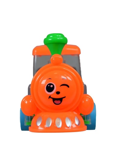 Ctoy Işıklı Sesli Şeffaf Tren Turuncu