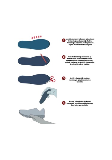 Active Team RN01 Ortopedik Darbe Emici Orta Ark Destekleyici Tabanlık