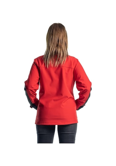 Şensel Kadın Softshell Mont Kırmızı -91E2379 - Su Itici