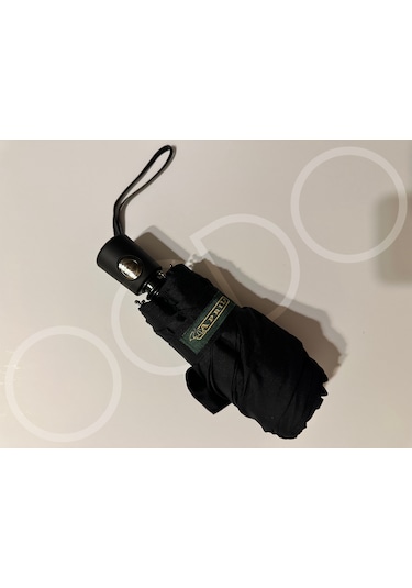 Ogdo - 8 Telli Premium Tam Otomatik Katlanır Şemsiye Siyah