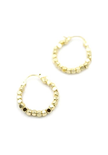 Dorika Halka Küpe - Altın Çok Renkli