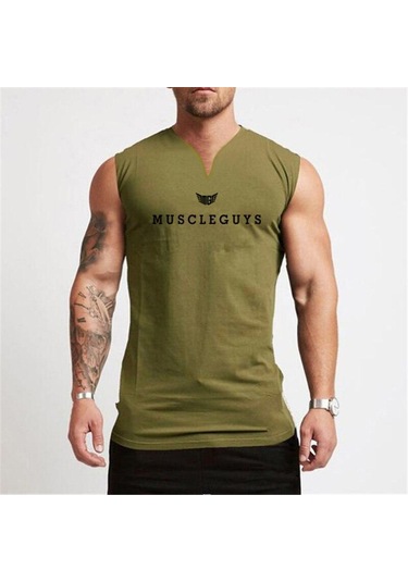 Yeşil Muscleguys Yeni V Yaka Beyaz Yelek Yaz Ince Slim Fit Kolsuz Tişört Giyim Eğitim Spor Kıyafetleri Yeşil Muscleguys Yeni V Yaka Beyaz Yelek Yaz Ince Slim Fit Kolsuz Tişört Giyim Eğitim Spor Kıyafetleri