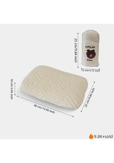 Trendooze West Lake Blue Seyahat Yastığı, Yavaş Geri Tepme Boyun Desteği, Yıkama İçin Batı Gölü Mavisi