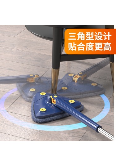 Neevoyu Ev İçin Üçgen Tip Otomatik Sıvı Alıcı Mop - Pratik Kullanıma Uygun, Temizliği Kolaylaştırır 2 Bezi