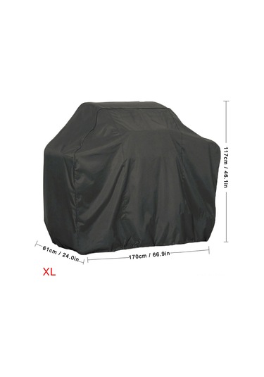 Kangvka Bbq Mangal Koruması 210d Oksford Kumaşı Siyah Xl 170x61x117cm Su Geçirmez Uv Koruma Çekmeceli Dış Mekan Kullanıma Uygun Çok Renkli