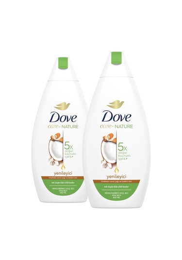 Dove Hindistan Cevizi ve Badem Özü Nemlendirici Duş Jeli 2 x 450 ML