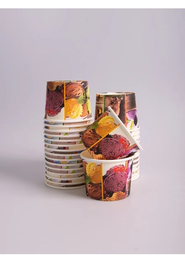 Laren Tek Kullanımlık Kağıt Kremalık 330ml 90 Adet 372749005