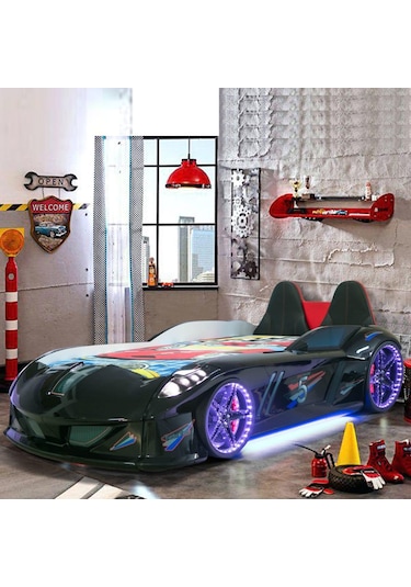 Setaymobilya Jaguar Arabalı Yatak , Koltuklu , Full Ledli , Superlüx