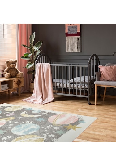 Eko Halı Eko Kids Kds 23 Pastel Hav Toz Vermez Çocuk Odası Halısı - 160x230