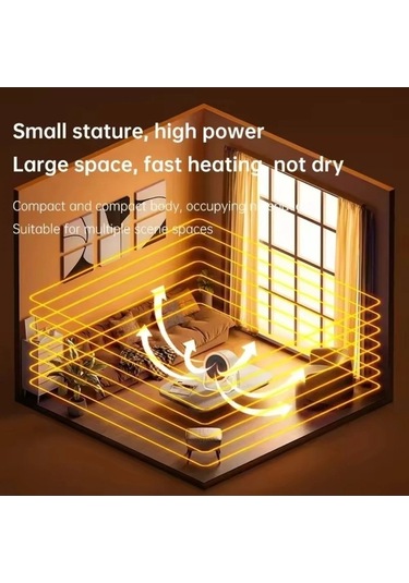 Trendooze Genişletilmiş Dongjing Masaüstü Elektrikli Isıtıcı Sıcak Hava Üfleyici
