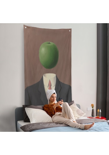 Rene Magritte - Soyut Sabit Fikir Duvar Örtüsü-7343