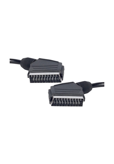 1.2 Metre Poşetli 7 Mm Siyah Scart Scart Kablo