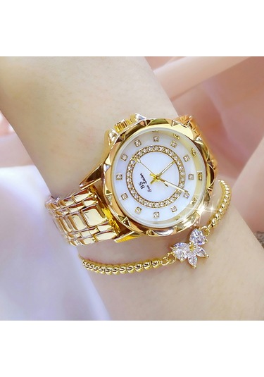 Vkemall Kadınlar İçin Doğal Perle Ve Taşlı Zırhlı Kol Saati - Basit Zekice Yüksek Kaliteli Su Geçirmez Kuvars Hareketli Moda Saati - Altın Rengi Diğer Vkemall Kadınlar İçin Doğal Perle Ve Taşlı Zırhlı Kol Saati - Basit Zekice Yüksek Kaliteli Su Geçirmez Kuvars Hareketli Moda Saati - Altın Rengi Diğer