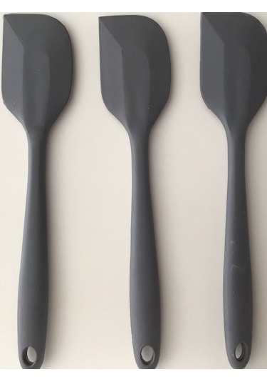 Pink Rose Büyük boy silikon spatula , hamur sıyırıcı (3lü set)