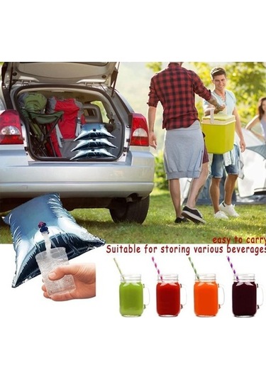 Prestigegoods Outdoor Kampçılık Piknik Yalıtımlı 5l Su Çantası Teneke Folyo Sıcak Tutar Altın