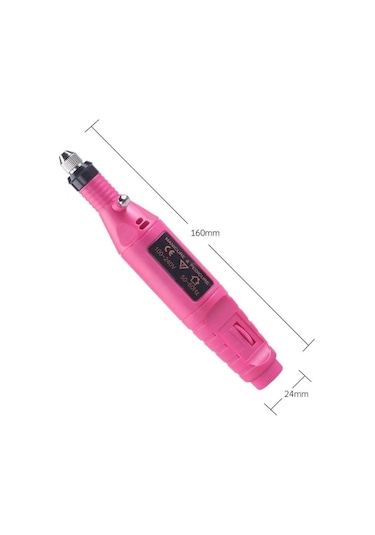Elektrikli Tırnak Törpü Manikür ve Pedikür Seti 12V Pembe
