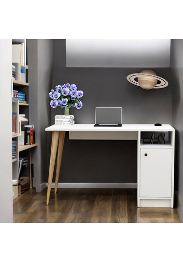 Çocuk Çalışma Masası Ahşap Ayaklı 120x45x73