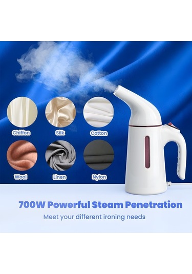 Createtech 120ml 700w Taşınabilir El Tipi Buharlı Ütü - Kırışıklık Giderici, Oto Kapanma, Ev, Ofis, Seyahat
